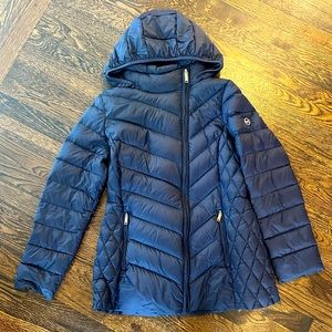 Michael Kors Women’s Down Packable Asymmetrical Puffer Coat